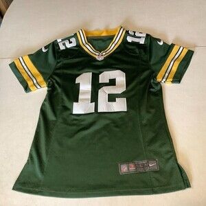 Nike On Field Aaron Rodgers #12 Green Bay Packers Jersey Youth Large